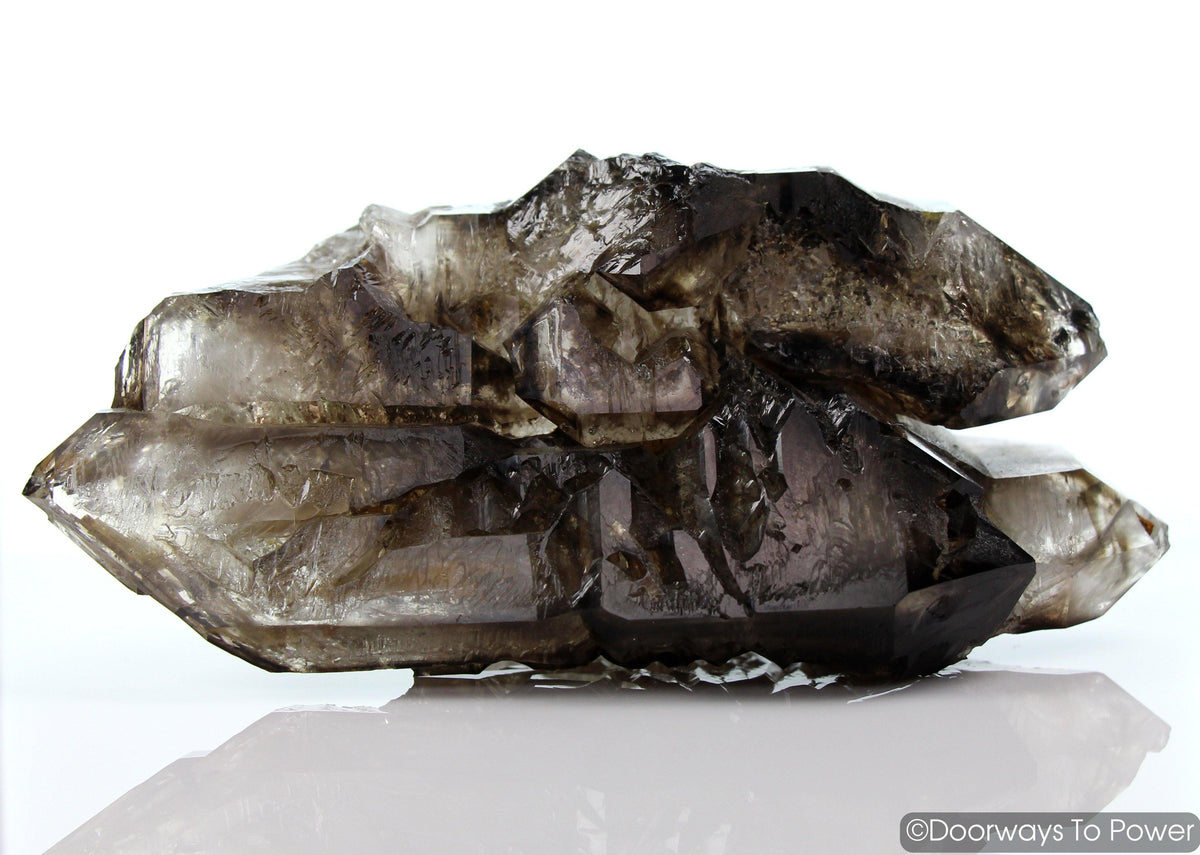 Smoky Elestial Quartz Tantric Twin Crystal Record Keeper 'Portals of Ancient Knowledge'