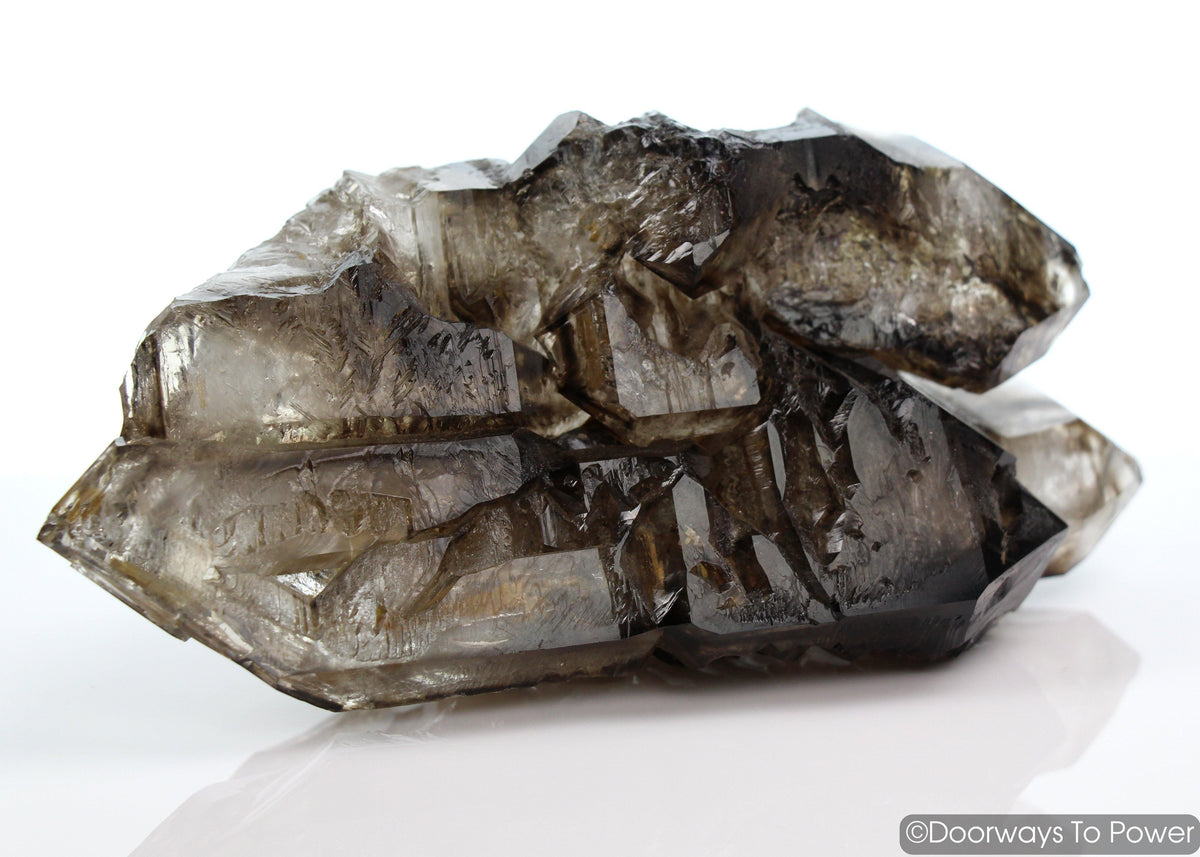 Smoky Elestial Quartz Tantric Twin Crystal Record Keeper 'Portals of Ancient Knowledge'