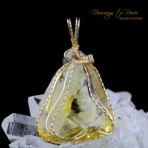 Solaris Monatomic Andara Crystal Pendant 'Cosmic Compass' 