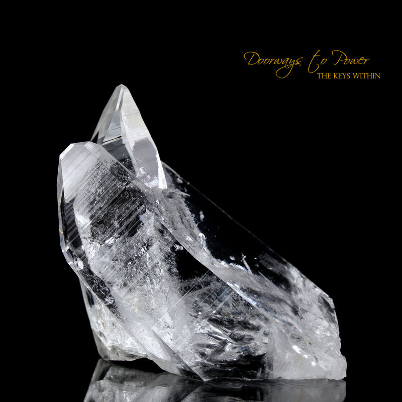 Lemurian Light Quartz Tantric Twin Record Keeper Crystal 'Beloved'