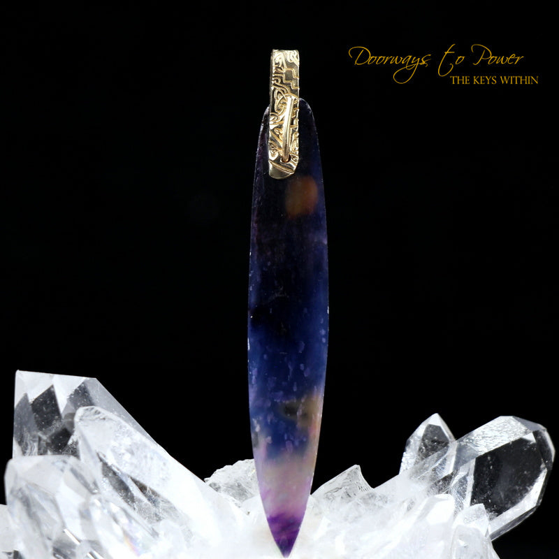 Sugilite Light Language Crystal Pendant™ 14k 