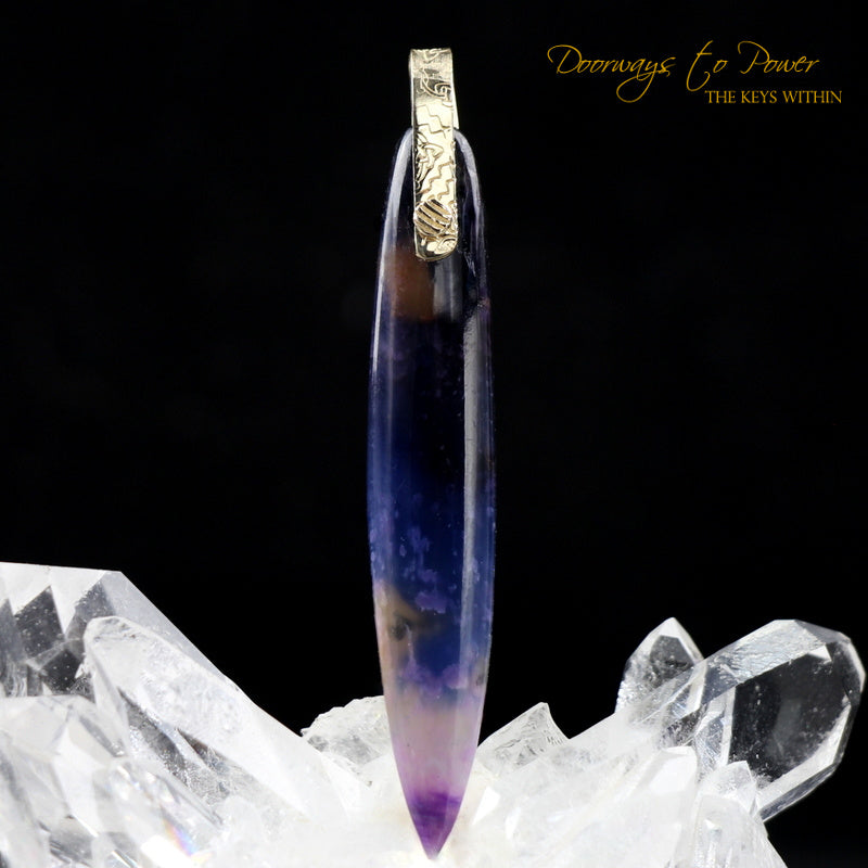 Sugilite Light Language Crystal Pendant™ 14k 