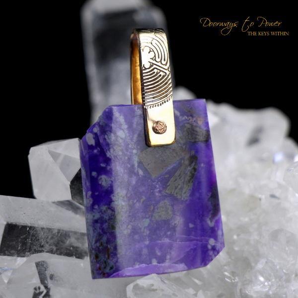 Sugilite Light Language Crystal Pendant™ 'Beacon of Light'