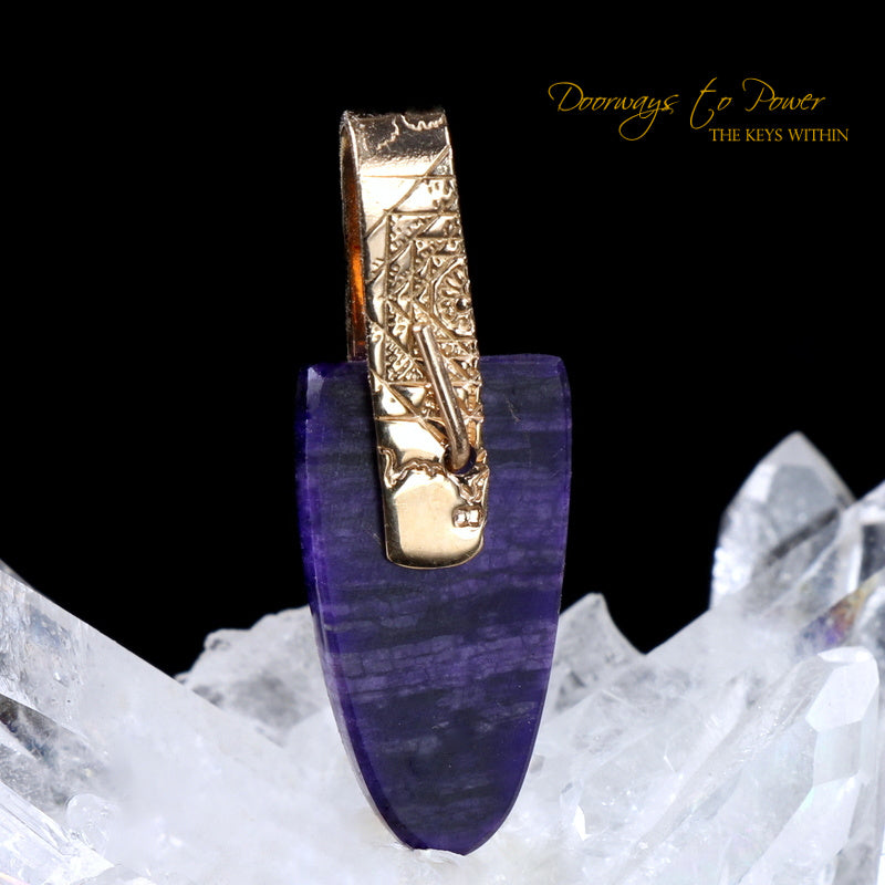 Sugilite Light Language Crystal Pendant™ 'Beacon of Light'