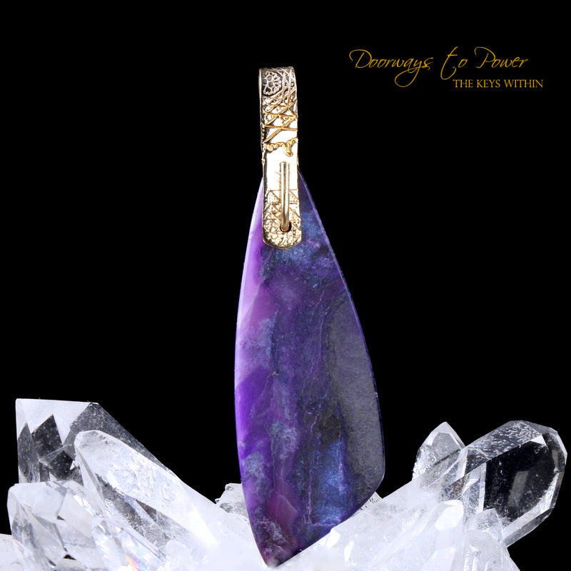 Sugilite Light Language Crystal Pendant™ 'Beacon of Light'