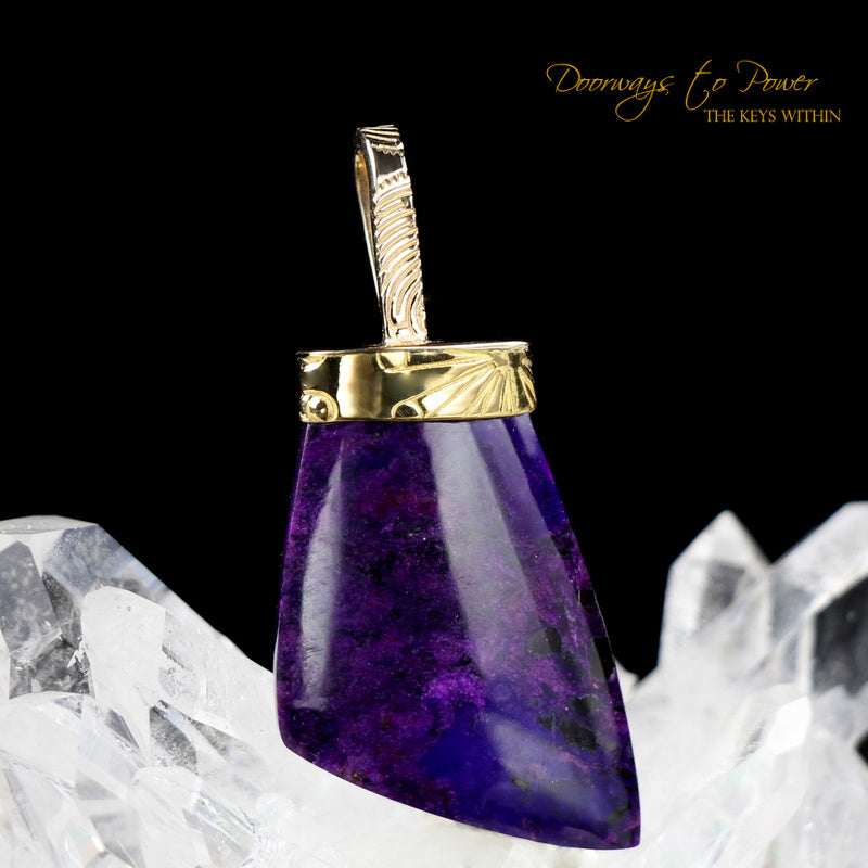 Sugilite Light Language Crystal Pendant™ 'Beacon of Light' 