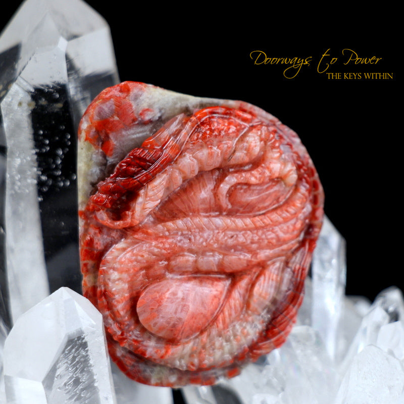 Sunstone Crystal Dragon Carving Talisman 'Pure Manifestation'