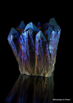 Titanium Quartz Aura  Starbrary Tantric Twin Crystal