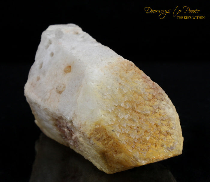 Tangerine Dreamsicle Lemurian Quartz Crystal Record Keeper