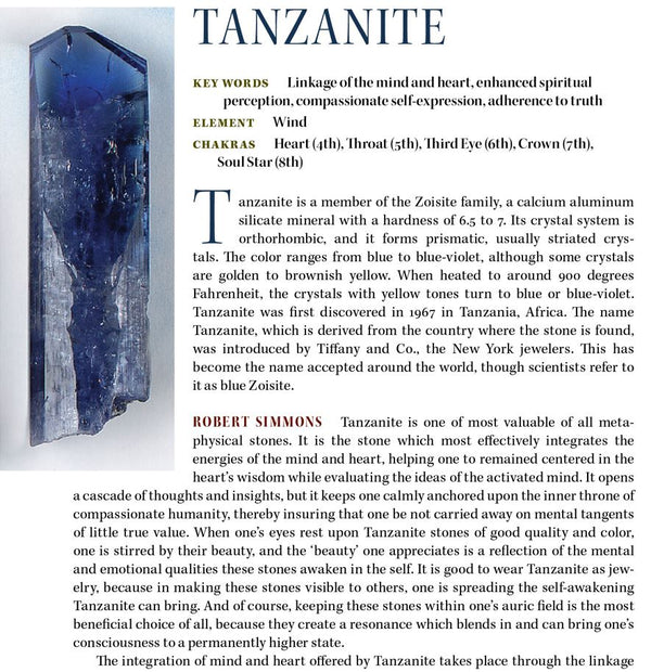 Moldavite Tanzanite Crystal Pendant Doorways to Power