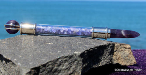 Tanzanite Amethyst & Moonstone Healing Wand