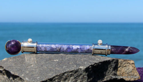 Tanzanite Amethyst & Moonstone Healing Wand
