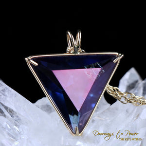 Tanzine Aura Angelic Star Crystal Pendant 14k