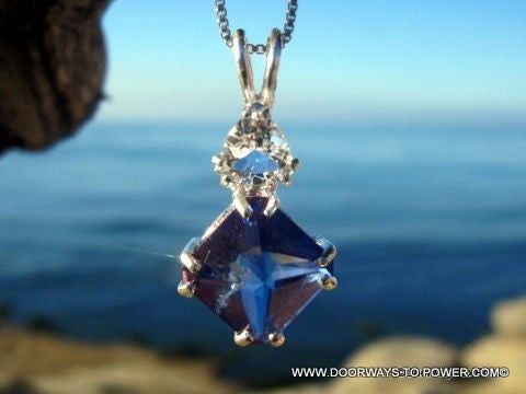 Tanzine Aura & Quartz Magician Stone Pendant