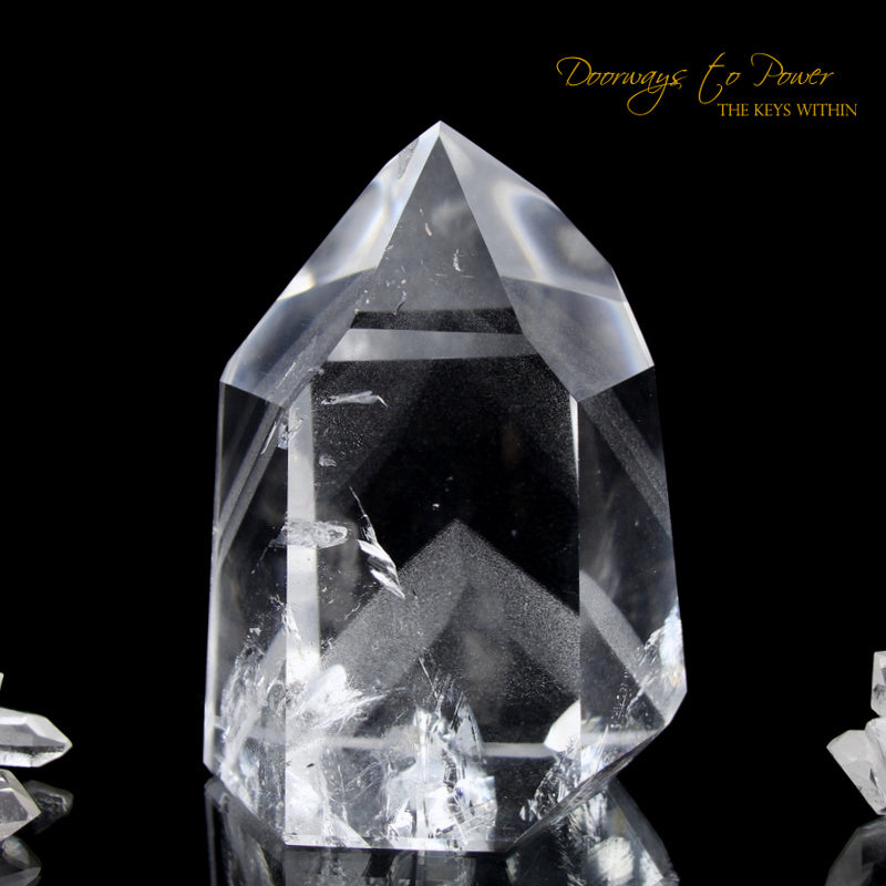 Clear Quartz Phantom Temple Heart Dow Master Crystal