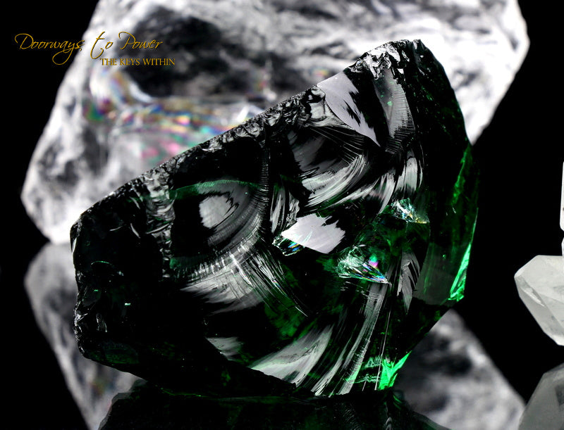 Thoth the Atlantean Emerald Green Andara Crystal 'Master of Mysteries'