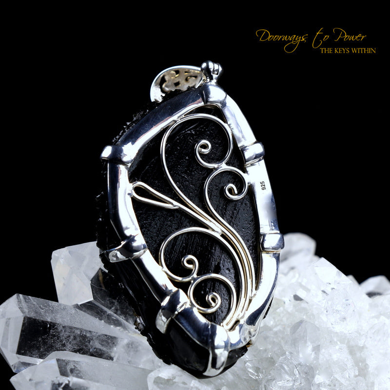 Tibetan Tektite Dragon Pendant Hand Carved