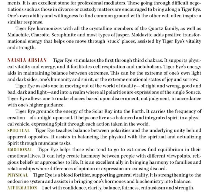 Tigers Eye Crystal Properties