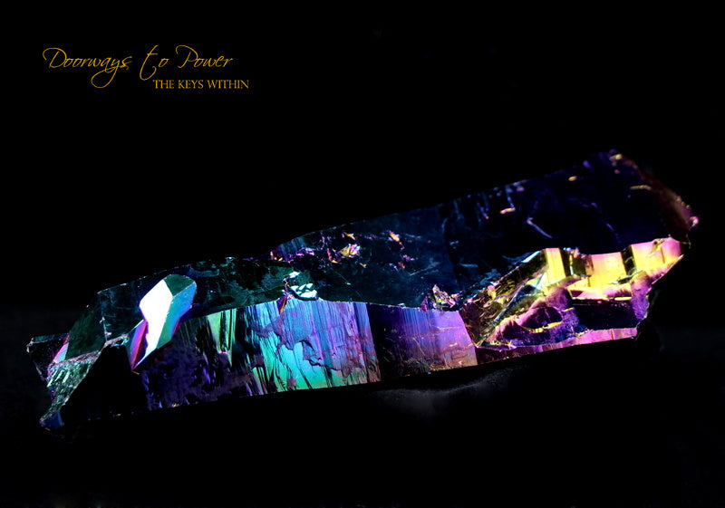 Titanium Aura Quartz DT Master Record Keeper Crystal 'Frequency Shifter'
