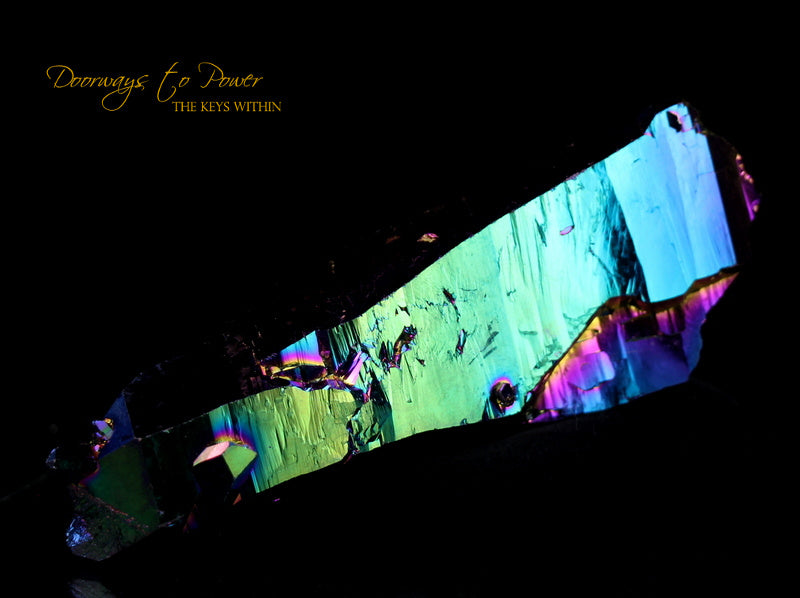 Titanium Aura Quartz DT Master Record Keeper Crystal 'Frequency Shifter'