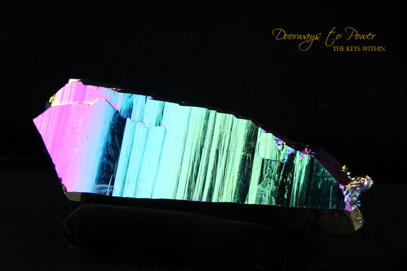 Titanium Aura Quartz DT Master Record Keeper Crystal 'Frequency Shifter'