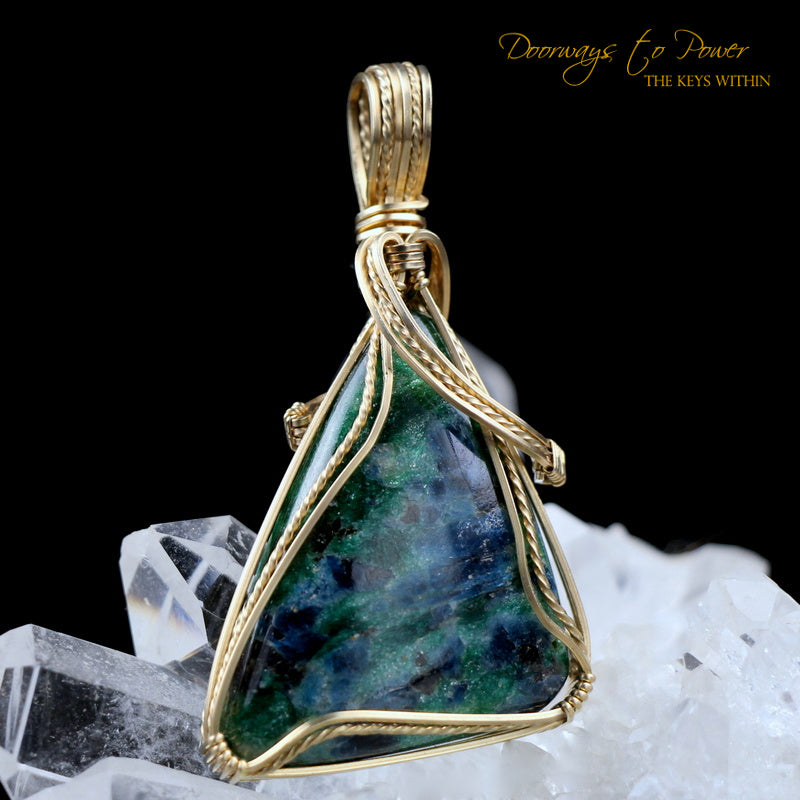Tsavorite Pure Prosperity Crystal Pendant 14k 1