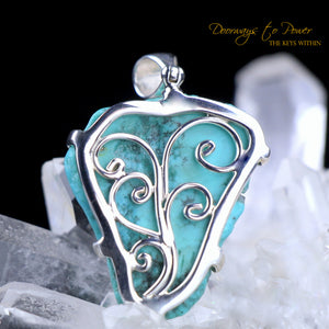 Turquoise Dragon Crystal Pendant