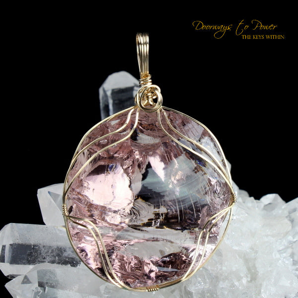 VENUSIAN PINK Andara Crystal Pendant 