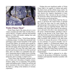 Violet Flame Opal metaphysical Properties