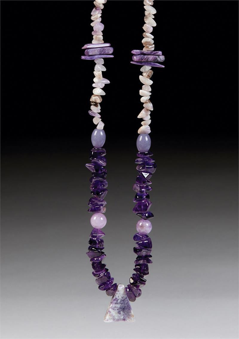 Violet Light Crystal Necklace 