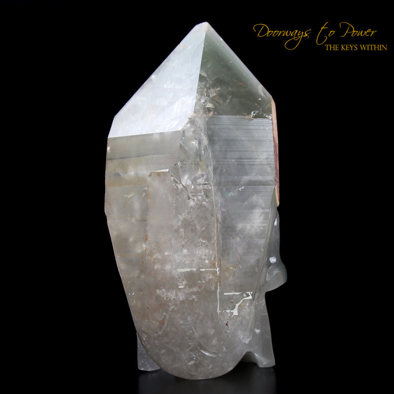 Chlorite Quartz Crystal Skull 'WARRIOR'  By Leandro De Souza