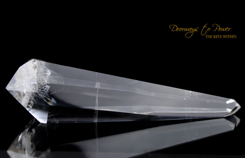 Clear Quartz Double Terminated Phantom Manifestation Quartz Crystal Wand