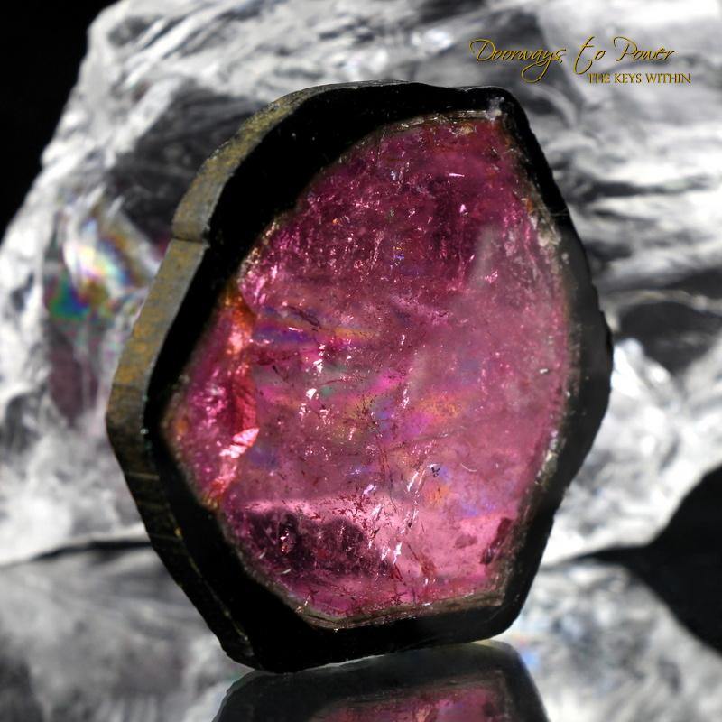 Watermelon Tourmaline Crystal Specimen Doorways to Power