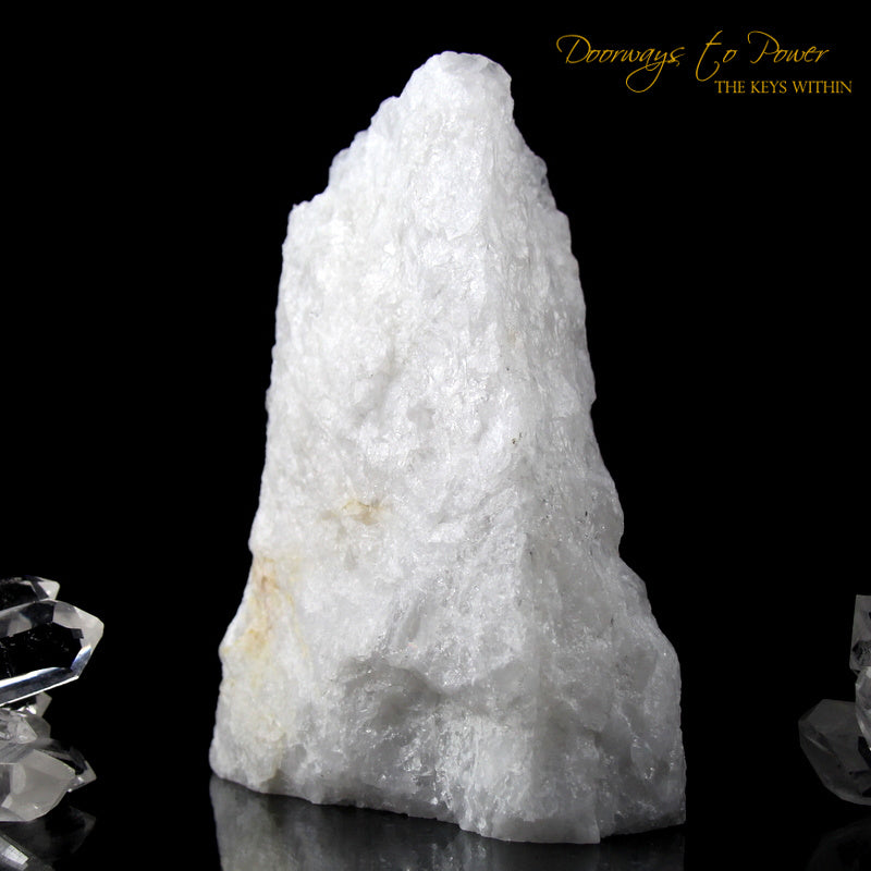 White Azeztulite Crystal Altar Stone Azozeo Activated