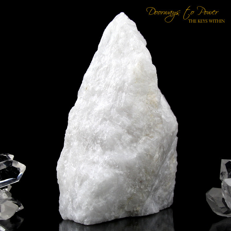 White Azeztulite Crystal Altar Stone Azozeo Activated