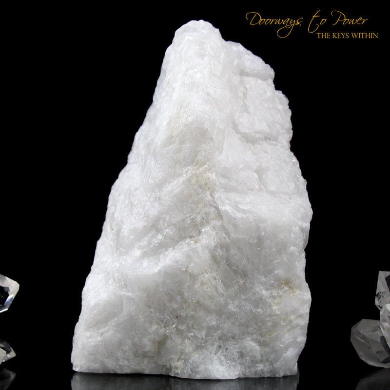 White Azeztulite Crystal Altar Stone Azozeo Activated