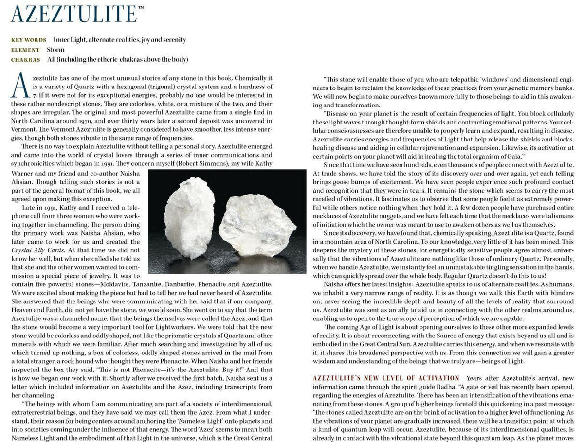White Azeztulite Properties