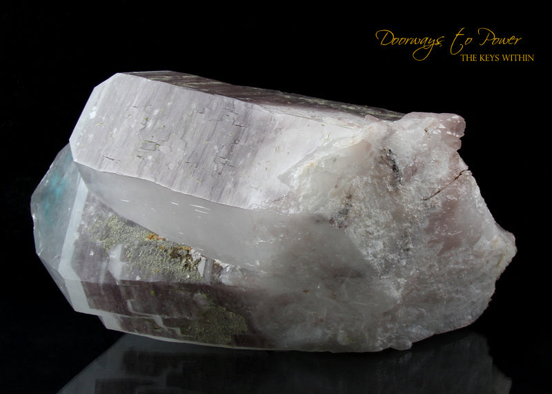 Ajoite Fine Twin Quartz Crystal XL 'Museum Quality'