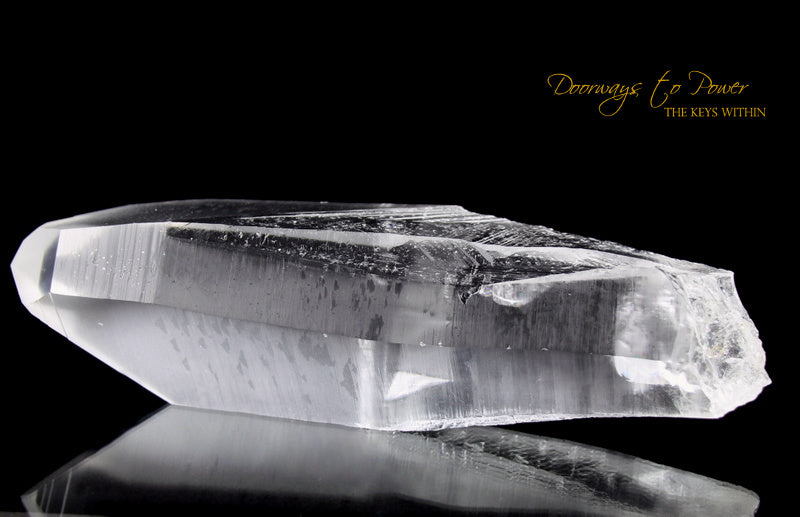 XL Lemurian Era Of Light Quartz Lightning Strike Crystal Power Wand