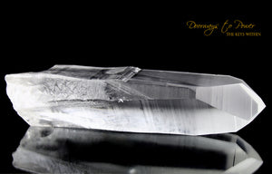 XL Lemurian Era Of Light Quartz Lightning Strike Crystal Power Wand