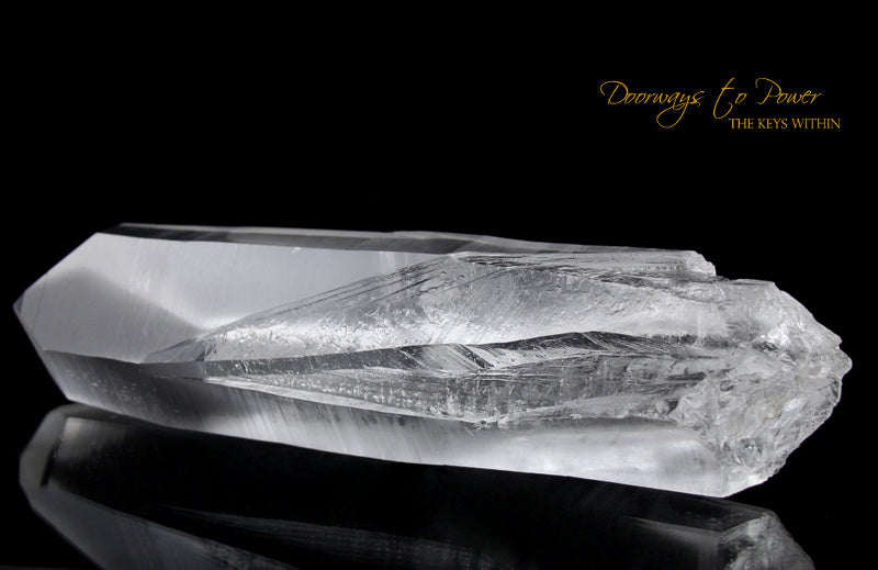 XL Lemurian Era Of Light Quartz Lightning Strike Crystal Power Wand