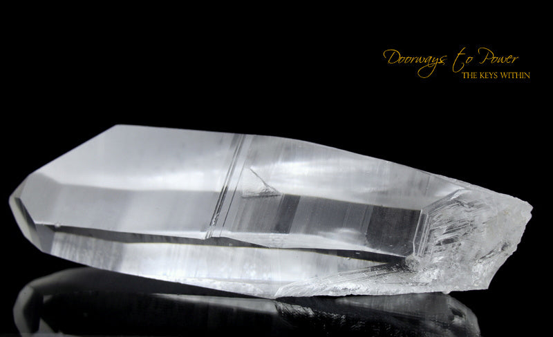 XL Lemurian Era Of Light Quartz Lightning Strike Crystal Power Wand