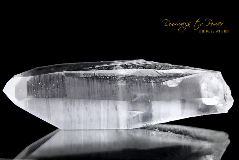 XL Lemurian Era Of Light Quartz Lightning Strike Crystal Power Wand