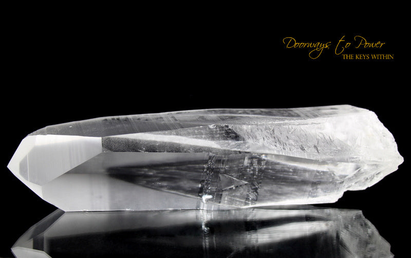 XL Lemurian Era Of Light Quartz Lightning Strike Crystal Power Wand