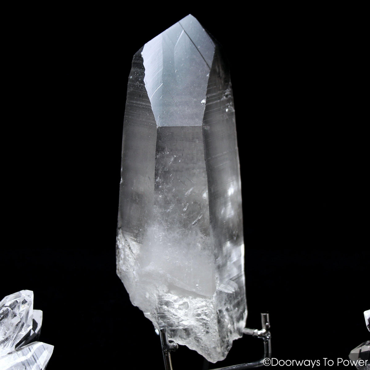 Black Phantom Lemurian Record Keeper Quartz DOW Crystal 