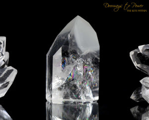 Lemurian Light White Phantom Quartz Shaman Dow Crystal 'RE BIRTH"