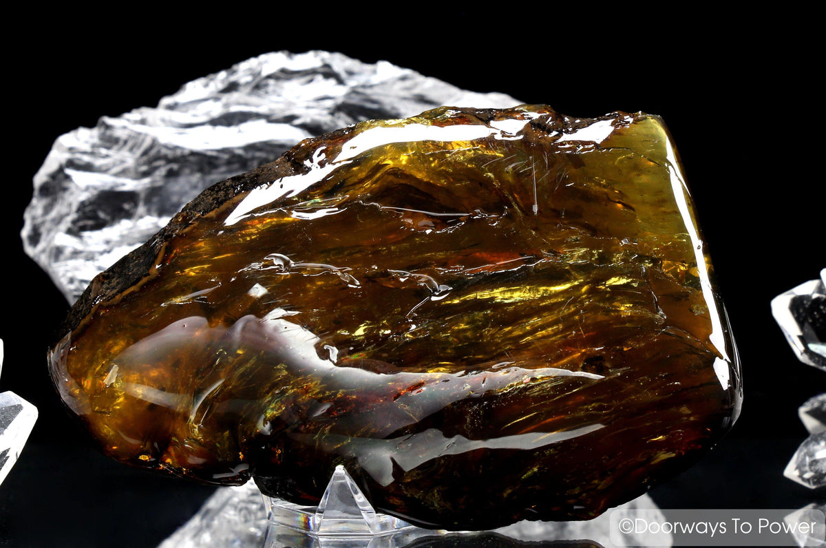 Sumatra Blue Amber Polished Specimen