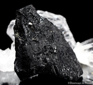 Black Tourmaline Crystal Altar Stone