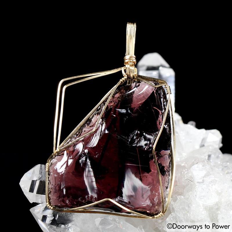 Power of Kings Andara 14k Gold Crystal Pendant