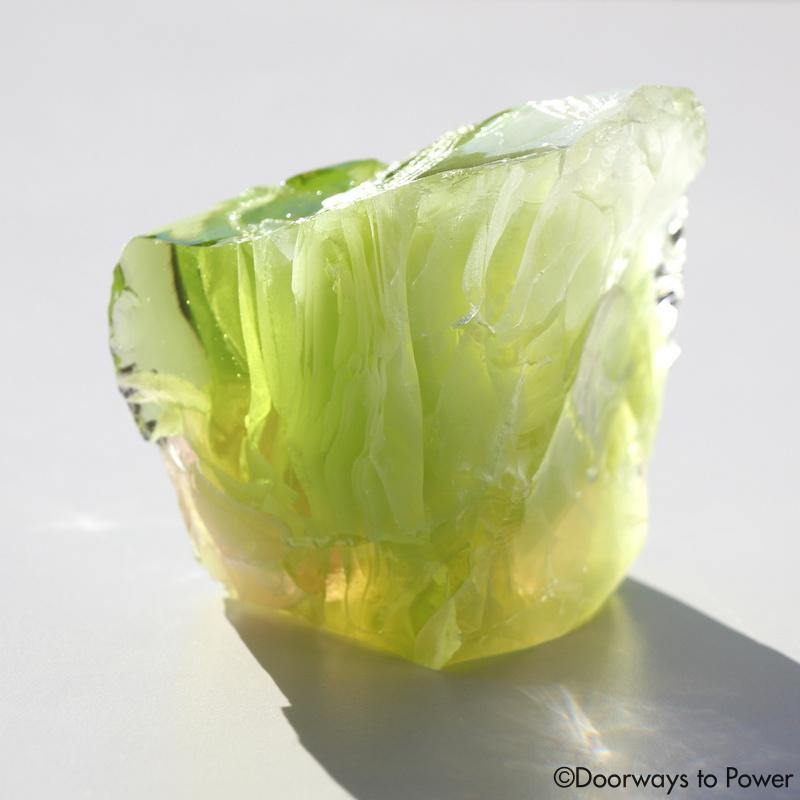 Rare Oracle Eye Radium & HGW Pink Bi Color Andara Crystal